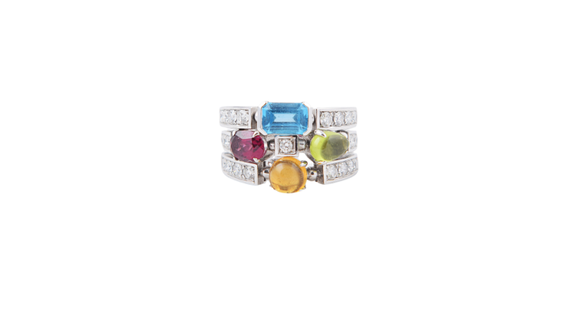 Prsten BVLGARI Allegra White Gold