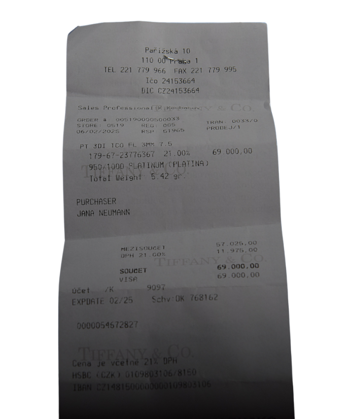 Prsten Tiffany T&CO.®