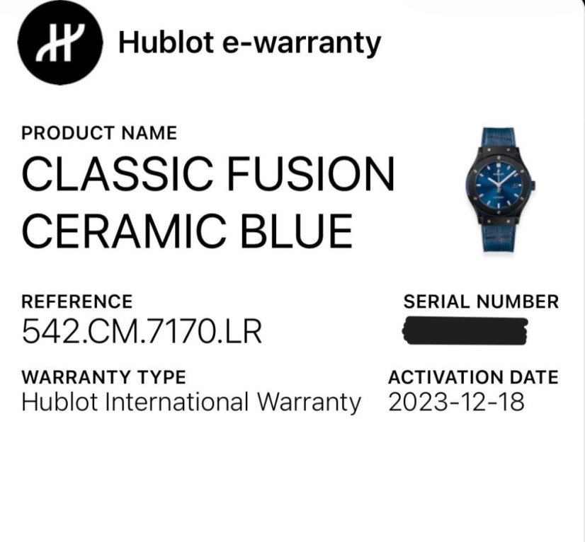 Hublot Classic Fusion Blue