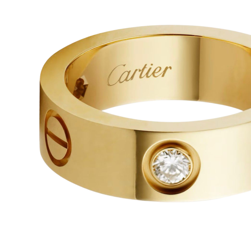 Prsten Cartier LOVE ze žlutého 18k zlata
