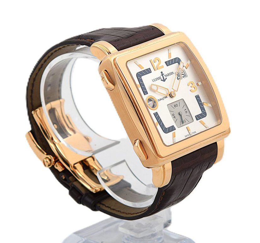 Ulysse Nardin Quadrato Dual Time Rose Gold