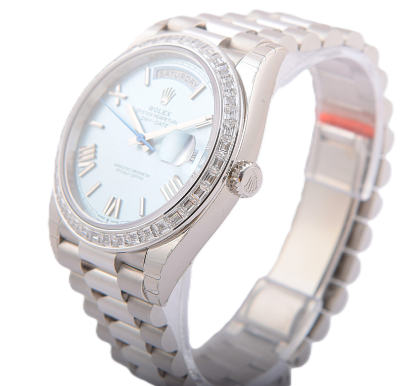 Rolex Day-Date 40mm Platina Diamonds
