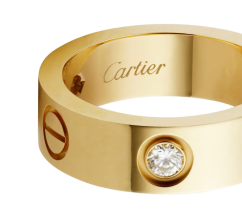 Prsten Cartier LOVE ze žlutého 18k zlata