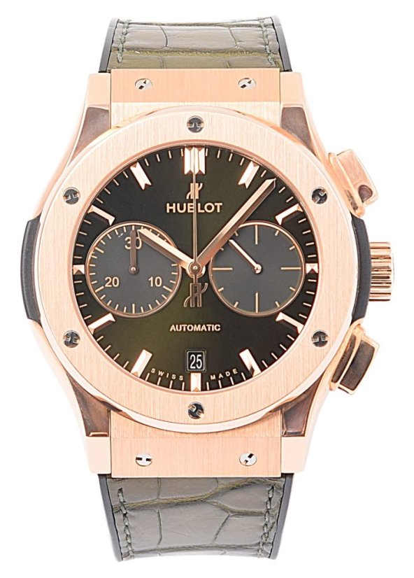 Hublot Classic Fusion Chronograph King Gold Green