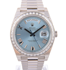 Rolex Day-Date 40mm Platina Diamonds