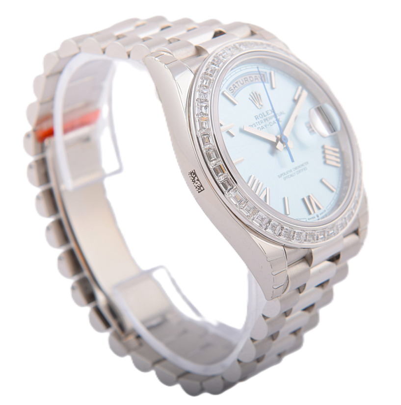 Rolex Day-Date 40mm Platina Diamonds