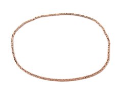 Zlatý řetěz ze 14k růžového zlata Královská vazba