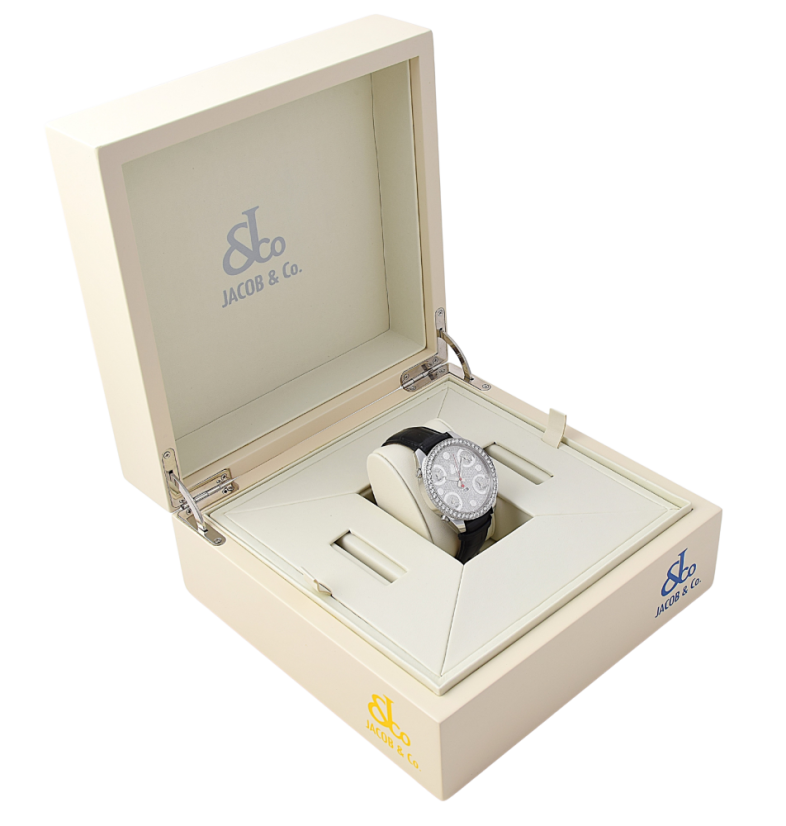 Jacob & Co. Five Time Zone Diamonds Pave