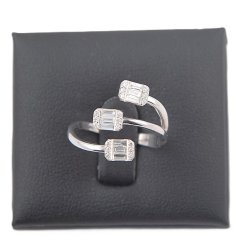 Prsten z bílého zlata 14Kt 3,62 g