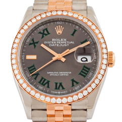 Rolex Datejust 36mm Wimbledon Factory Diamonds
