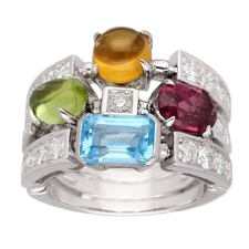 Prsten BVLGARI Allegra White Gold