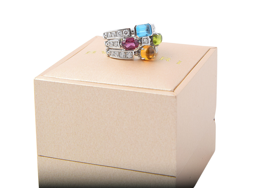 Prsten BVLGARI Allegra White Gold