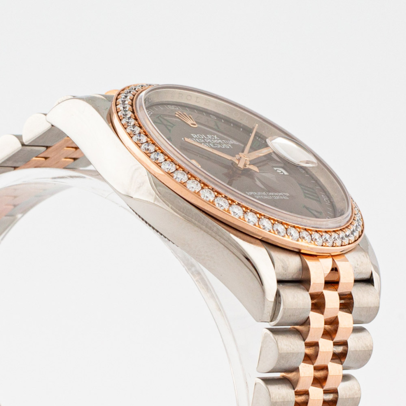 Rolex Datejust 36mm Wimbledon Factory Diamonds