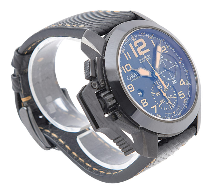 Graham Chronofighter Oversize Black Sahara