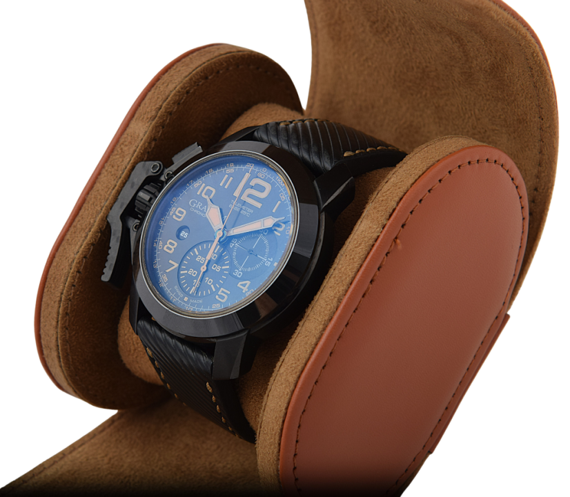 Graham Chronofighter Oversize Black Sahara