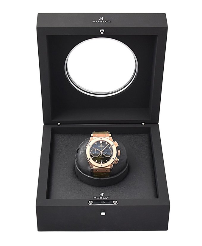 Hublot Classic Fusion Chronograph King Gold Green