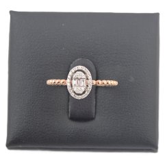 Prsten z růžového zlata 14Kt 1,60 g