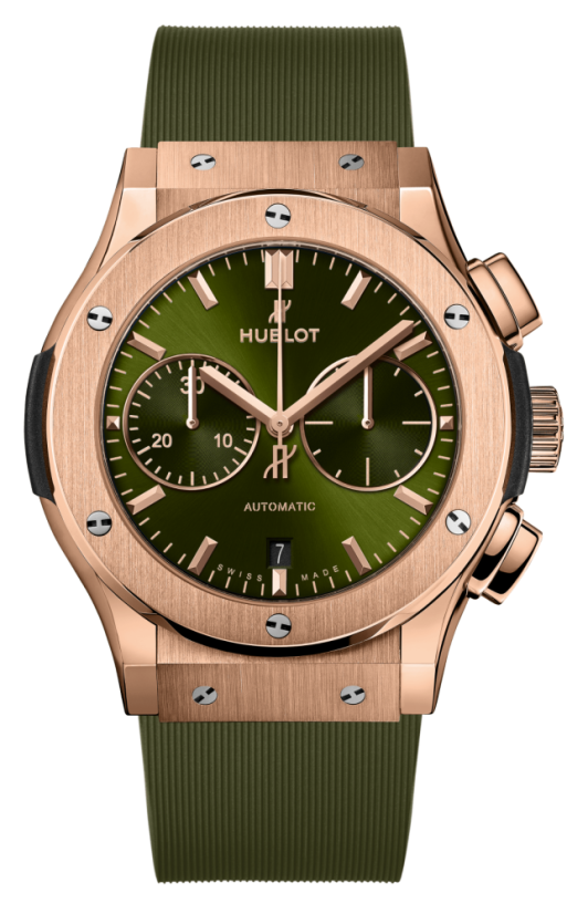 Hublot Classic Fusion Chronograph King Gold Green