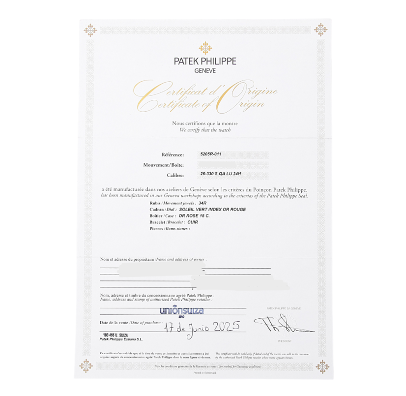 Patek Philippe Annual Calendar “Green Dial” Ref. 5205R-011