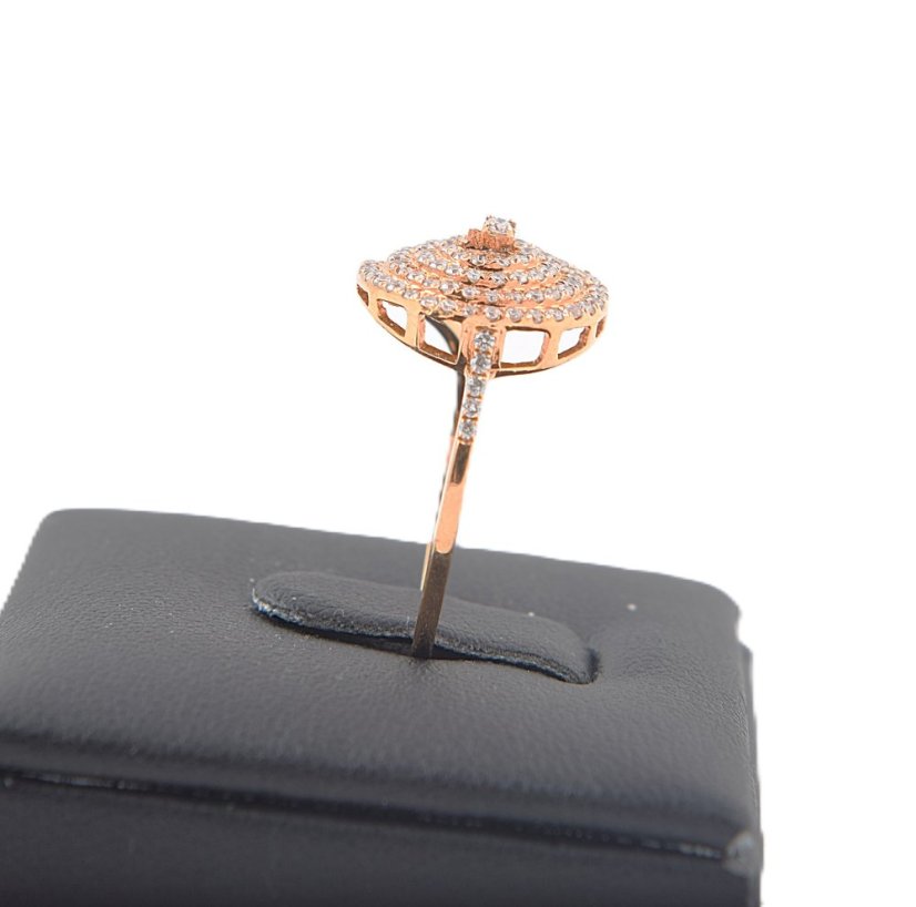 Prsten z růžového zlata 14Kt 2,37 g