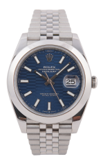 Rolex Datejust 41mm Blue Fluted Motif Dial