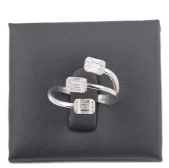 Prsten z bílého zlata 14Kt 3,62 g