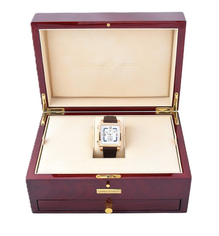 Ulysse Nardin Quadrato Dual Time Rose Gold