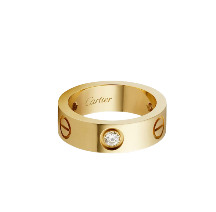 Prsten Cartier LOVE ze žlutého 18k zlata