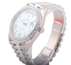 Rolex Day-Date 40mm Platina Diamonds