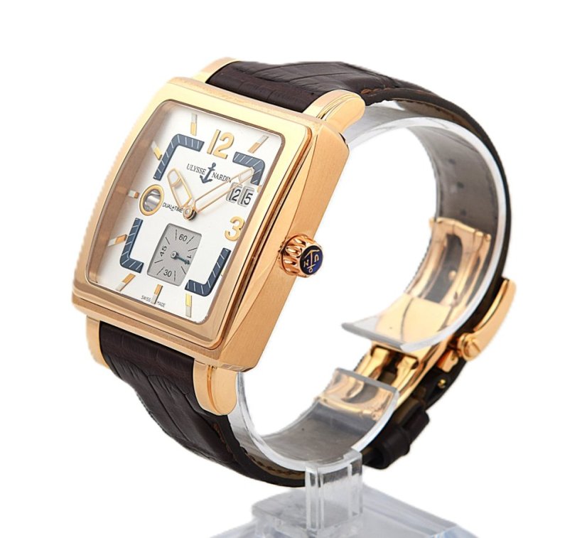 Ulysse Nardin Quadrato Dual Time Rose Gold
