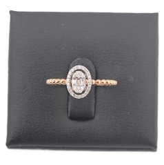 Prsten z růžového zlata 14Kt 1,60 g