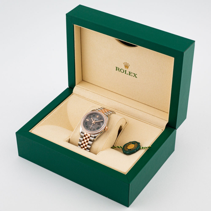 Rolex Datejust 36mm Wimbledon Factory Diamonds