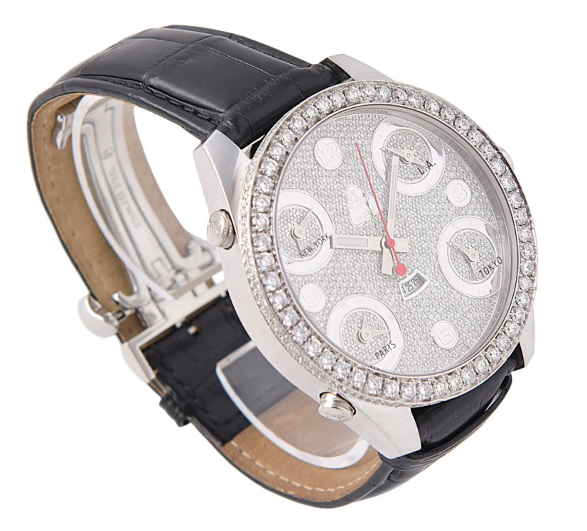 Jacob & Co. Five Time Zone Diamonds Pave